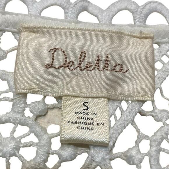Anthropologie Lacework Shell Sleeveless Lace Top by Deletta Size S - Picture 6 of 8